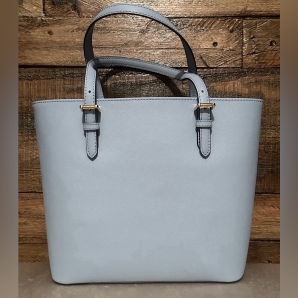 MICHAEL KORS Saffiano Sky Blue Tote Bag - Picture 5 of 10